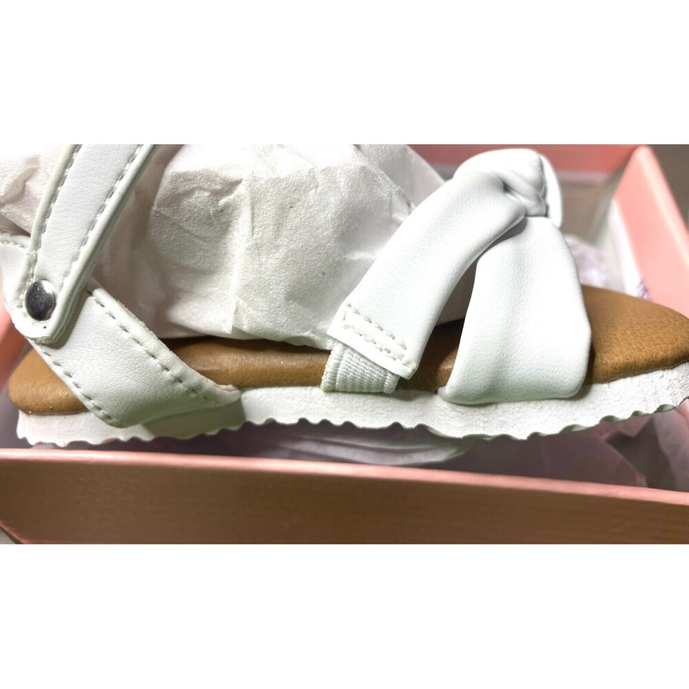 Mini MIA Toddler Baby Linsee Sandals - White - Toddler's Size 4M - Picture 3 of 5